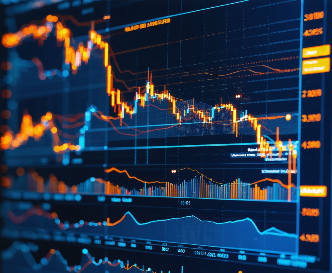 Высокотехнологичный график анализа рынка