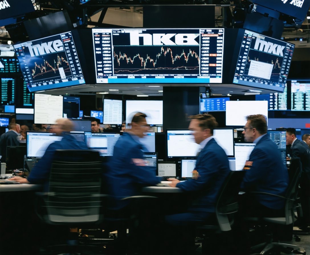 Торговый зал с мониторами